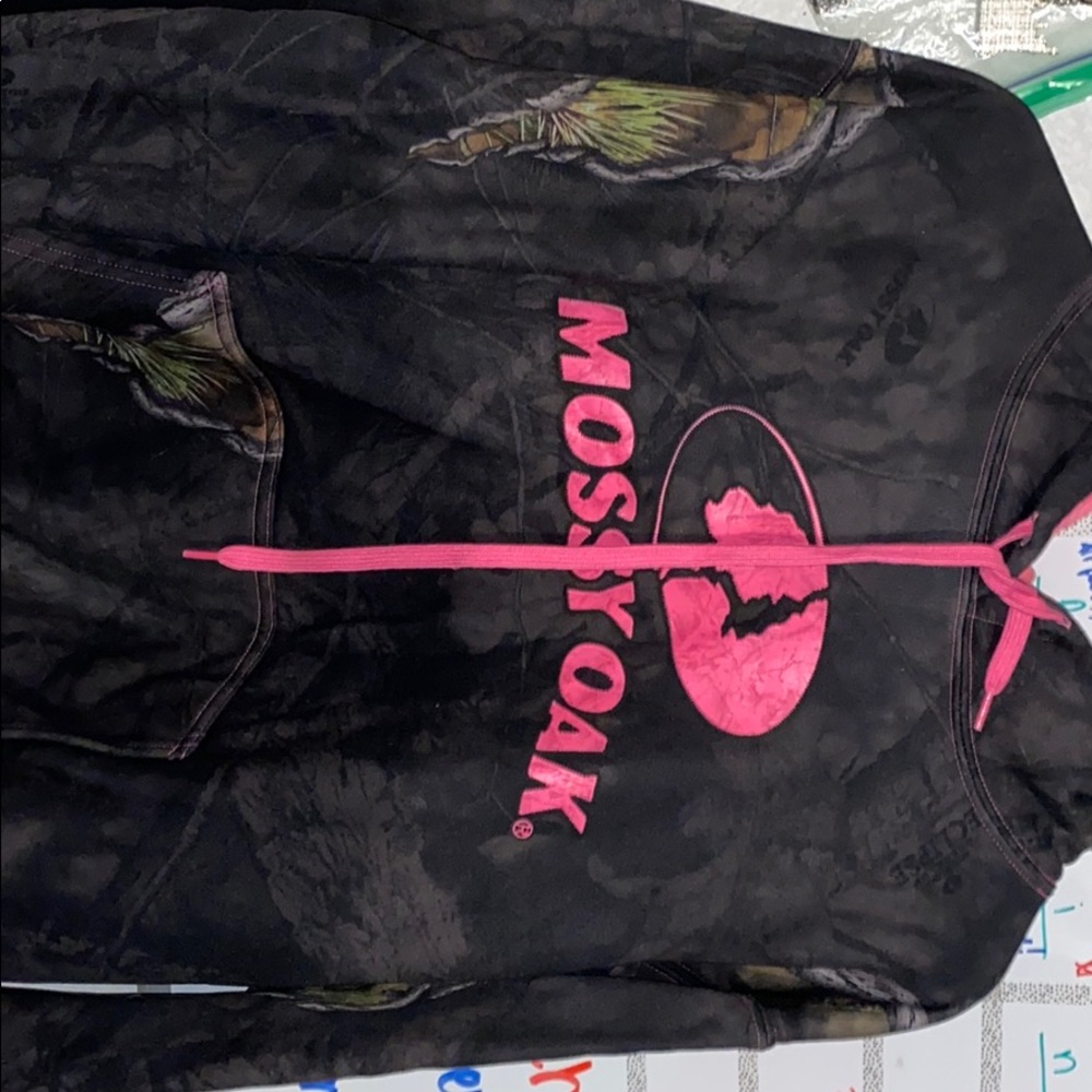 Used Pink Camouflage Mossy Oak 2XL Sweatshirt